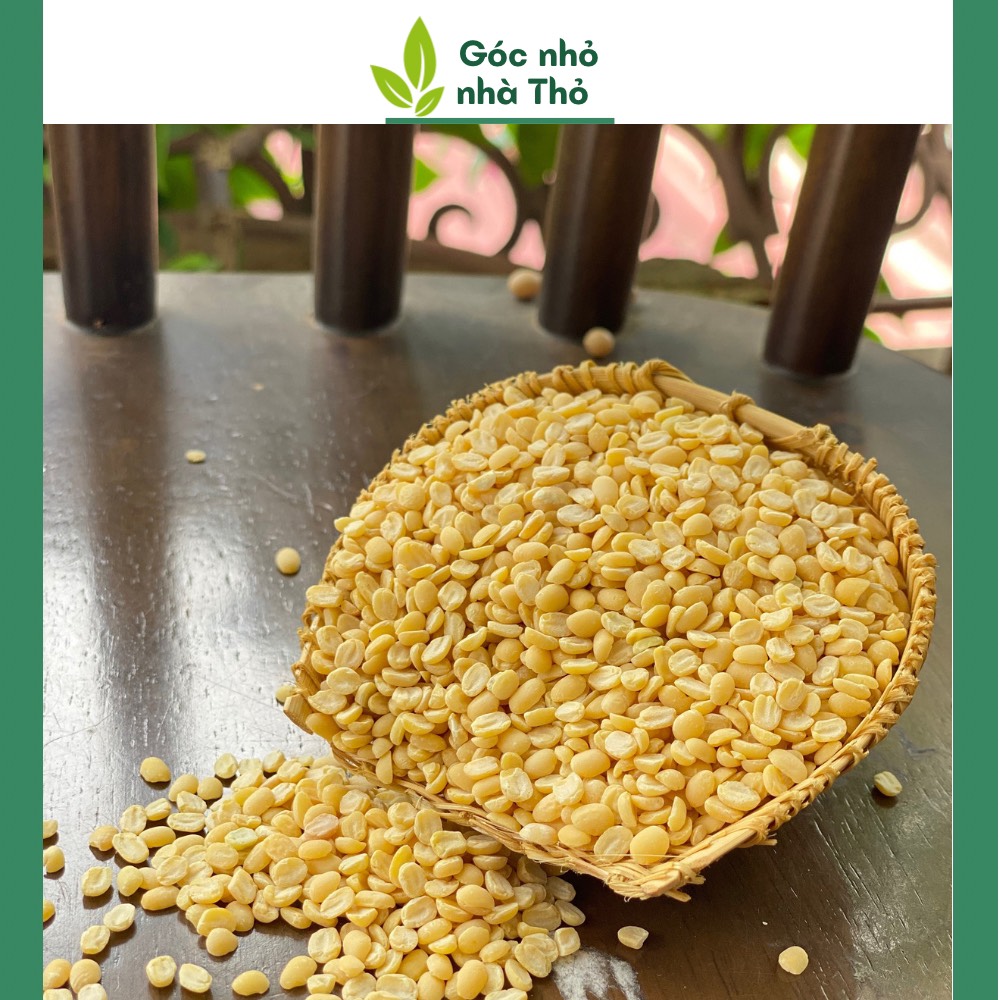 500g đậu xanh tách vỏ, đậu xanh mộc loại 1