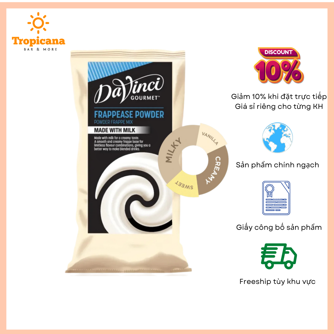 Bột Mix Davinci Gourmet Frappease - Túi 1.5kg