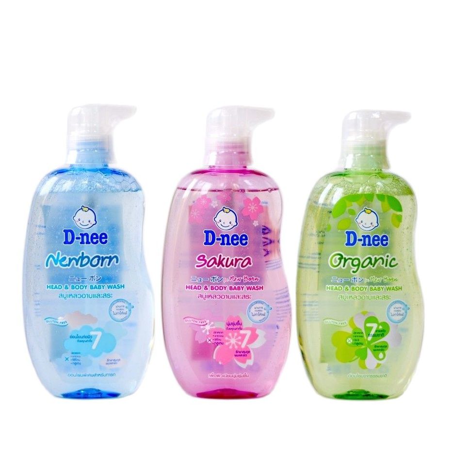 Sữa Tắm Gội Dnee Newborn Hàng Thái Chính Hãng Cho Bé 380 ml.