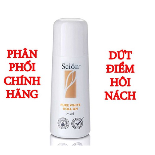 Lăn khử mùi Scion Nuskin 75ml giúp trị hôi nách, hôi chân hiệu quả