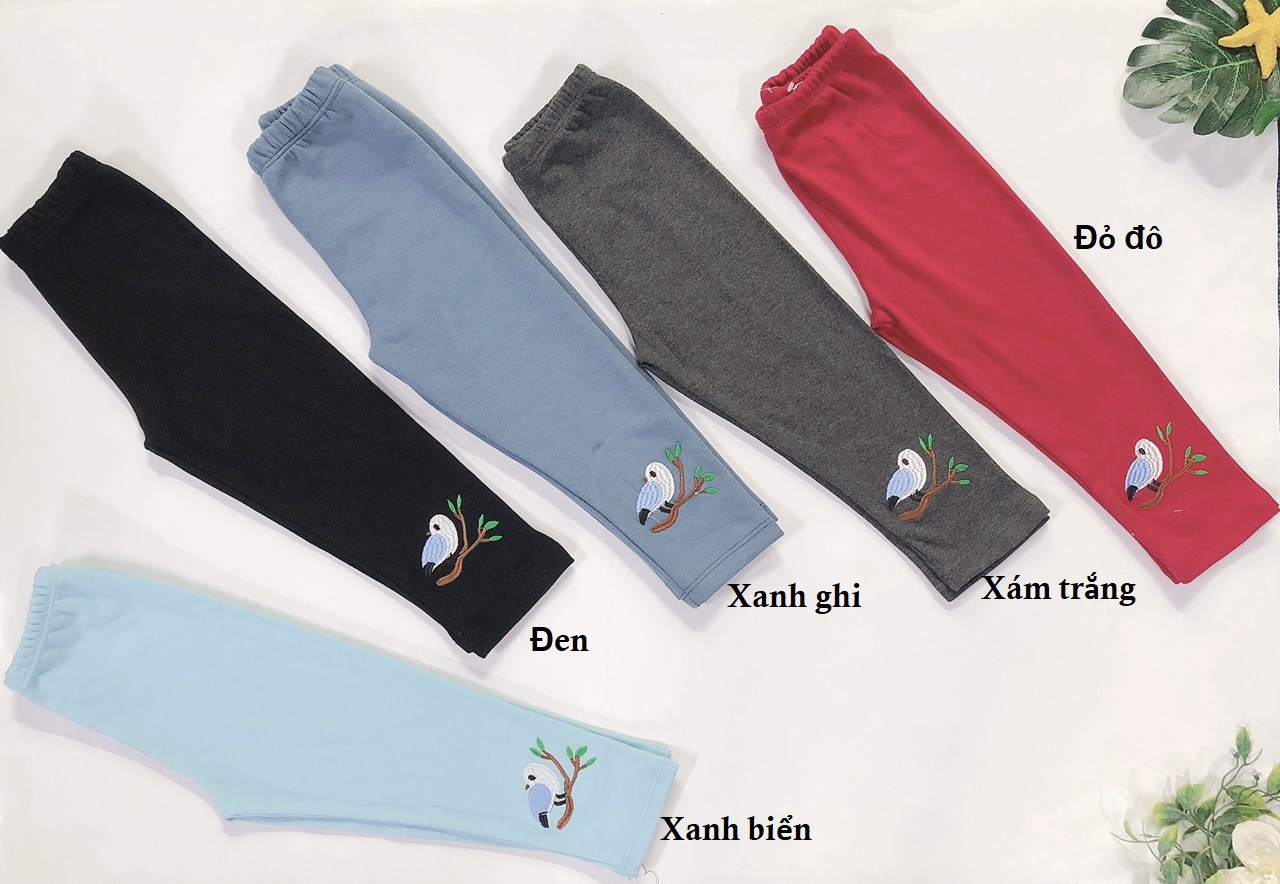 Combo 02 quần legging bé gái size 14-30kg.