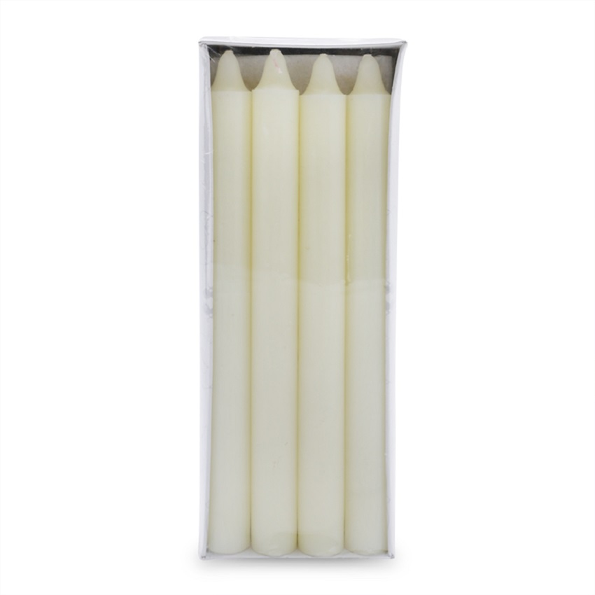 Hộp 12 cây nến thơm thẳng Quang Minh Candle FTRAMART NQM0031 cao 9 inch (Kem)