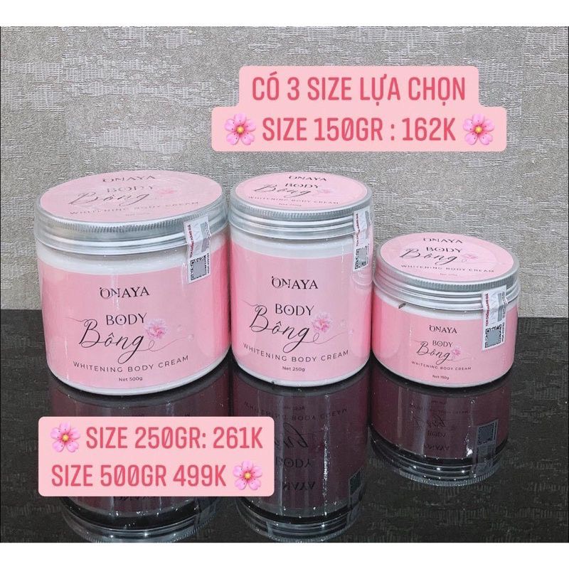 KEM BODY BÔNG ONAYA  TẶNG KÈM SON