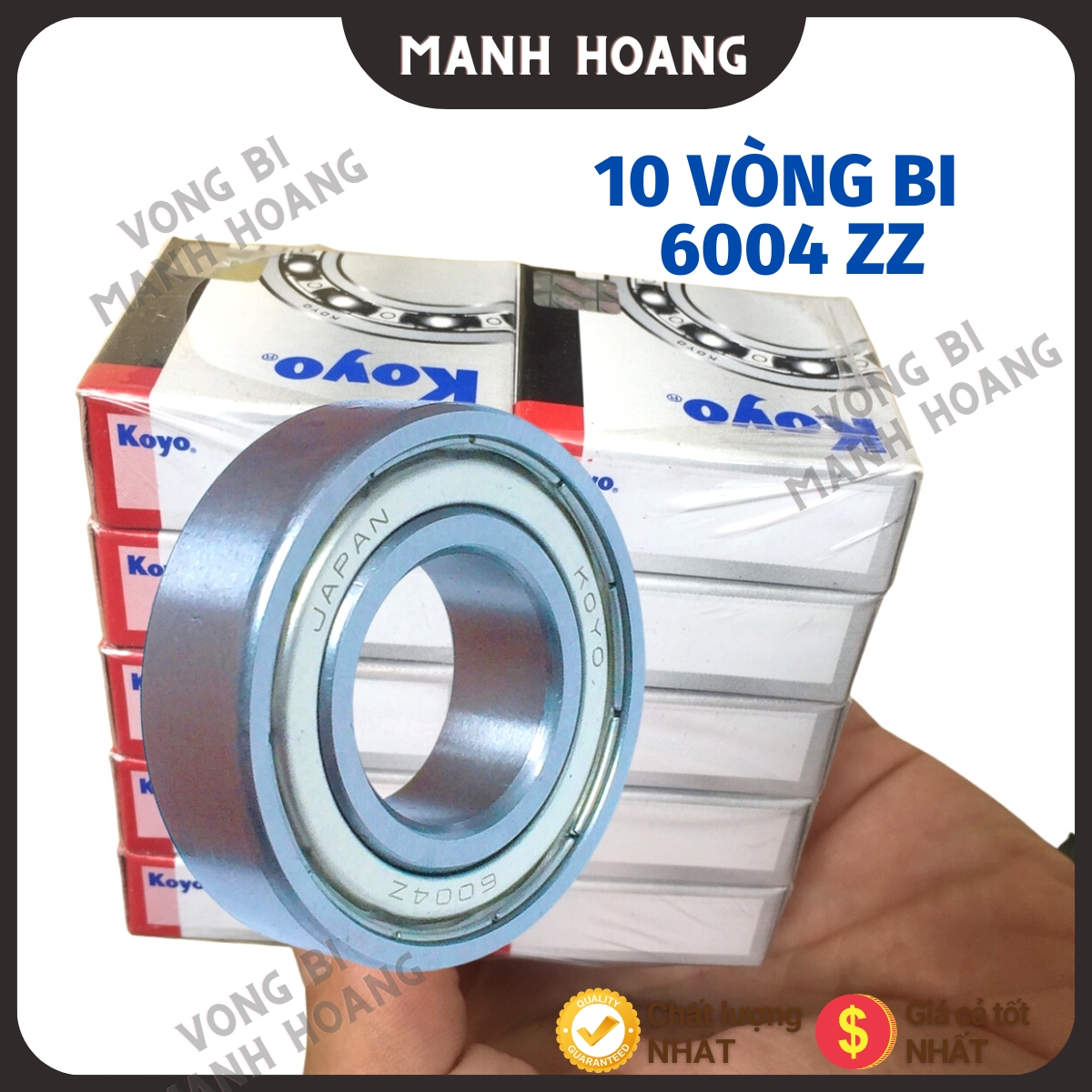 Combo 10 vòng bi koyo 6004 zz, chất lượng tốt, trơn, bền bỉ. - vòng bi mạnh hoàng