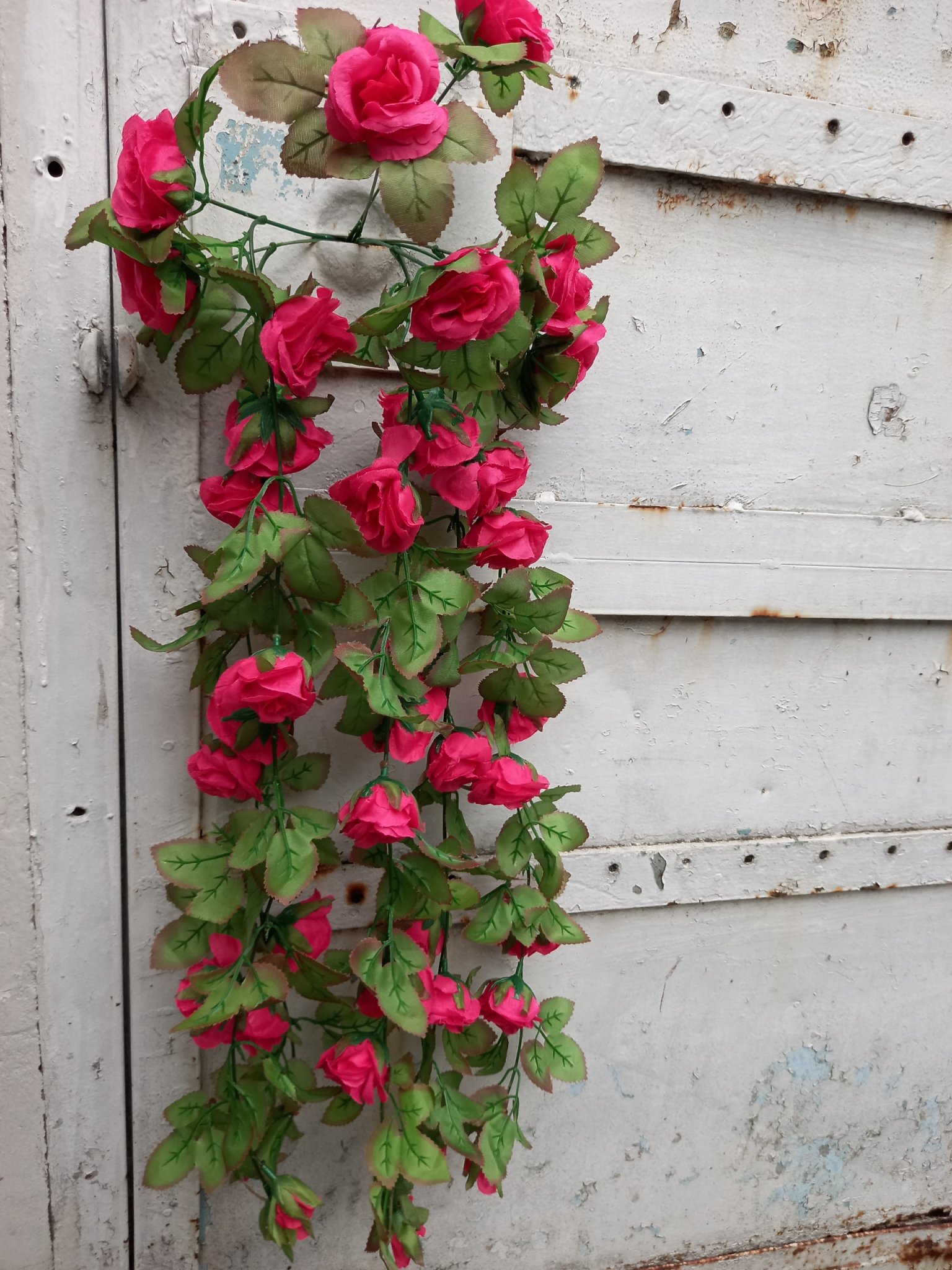 1 chùm dây hoa hồng rũ giả (MẪU MỚI) - Hoa giả - Hương Flower