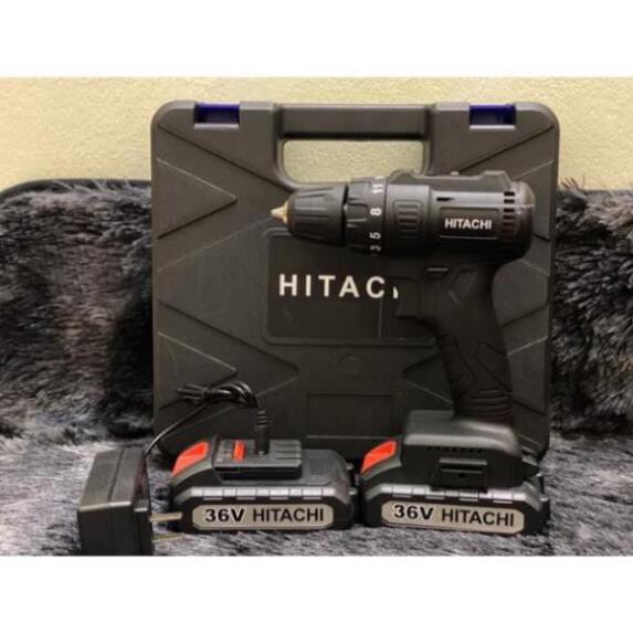 Máy khoan pin hitachi 36v - 2 pin. có búa,lõi đồng