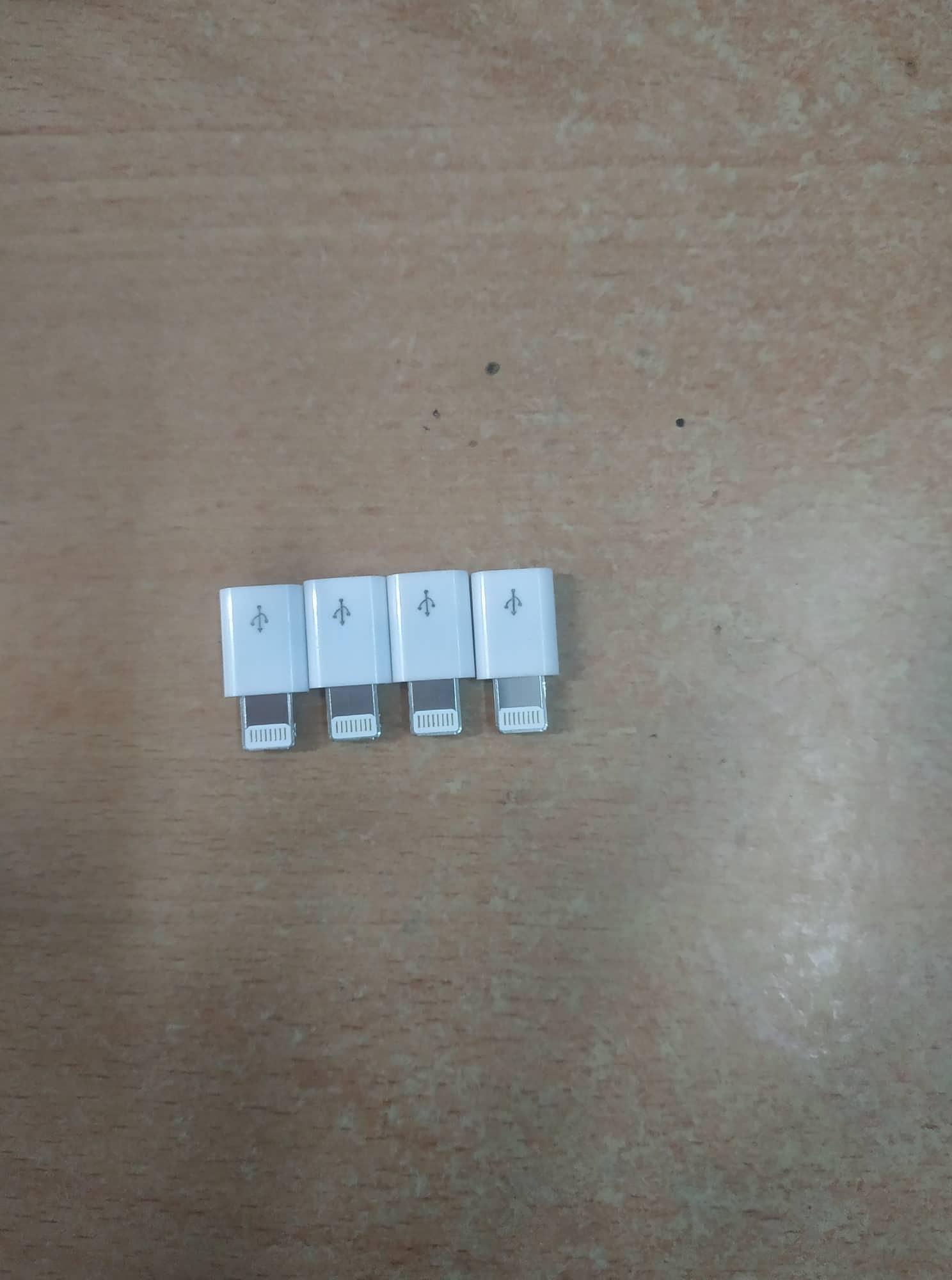 Bộ 2 đầu chuyển cáp từ micro usb sang lightning
