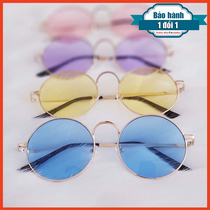 Mắt kính thầy bói oval xuyên đêm nhiều màu