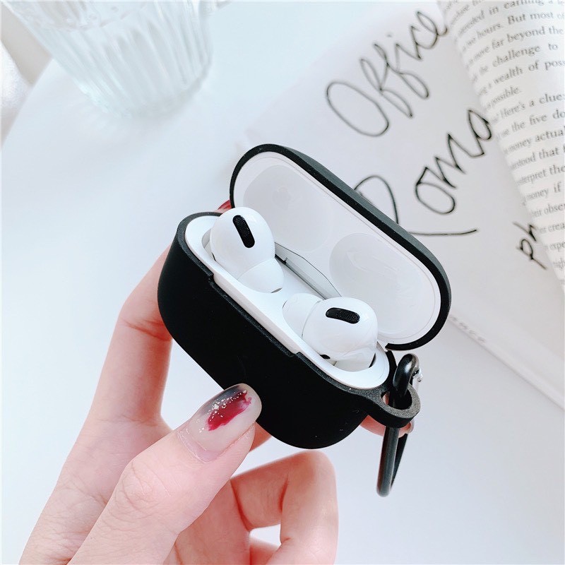 Vỏ bảo vệ tai nghe Airpods Pro silicon - Case Airpod chống va đập Màu Trơn Chống Bám Vân Tay Dày 1mm
