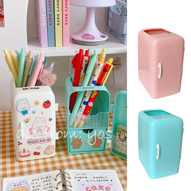 [Có sẵn] Kệ nhựa đựng đồ hình dáng tủ lạnh mini cực xinh xắn tiện lợi