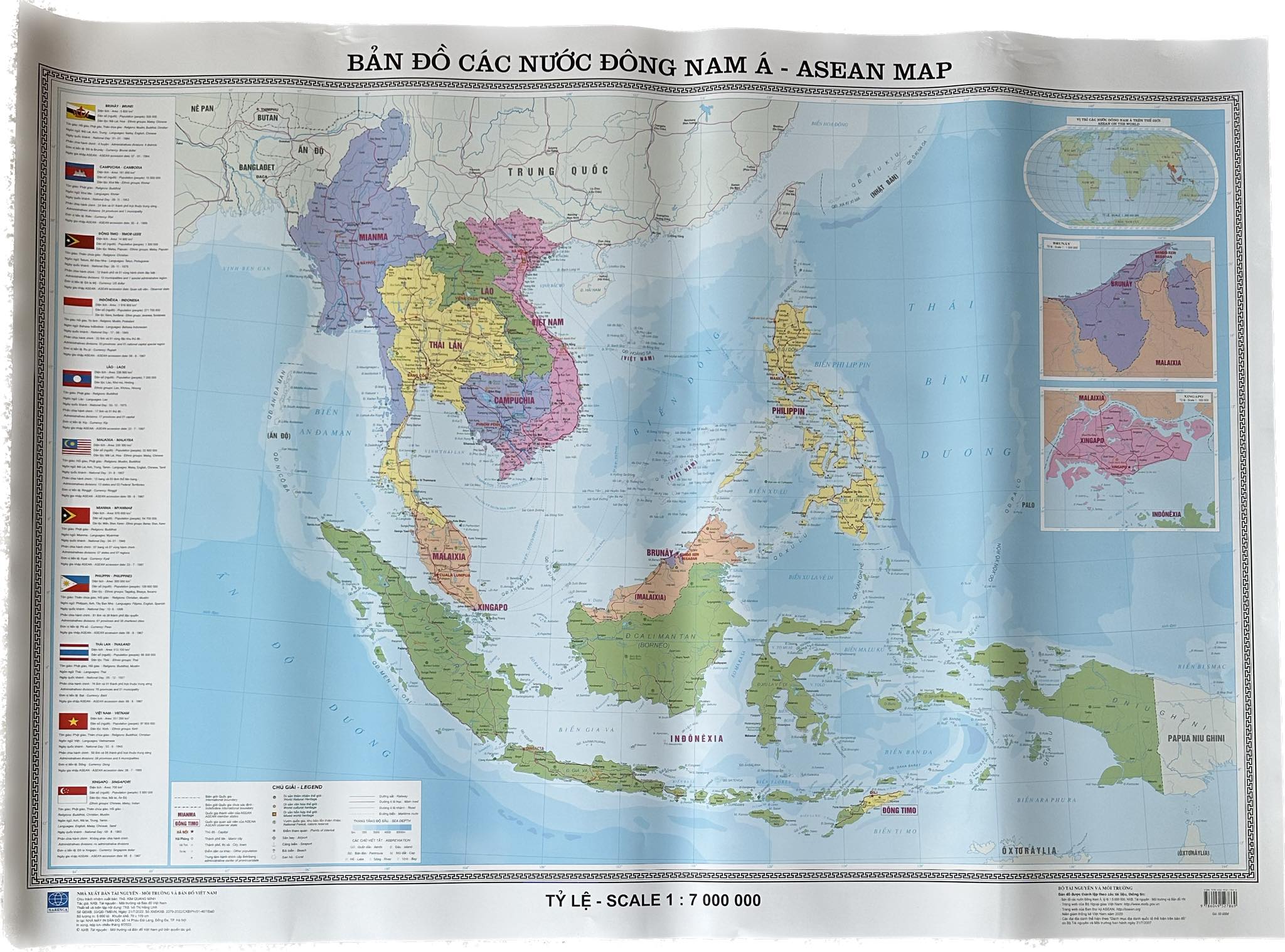 Bản đồ các nước đông nam á