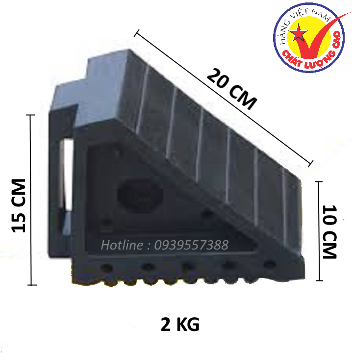 CỤC CHÈN , CỤC CĂN , CỤC CHẶN LÙI BÁNH XE CAO SU DI ĐỘNG