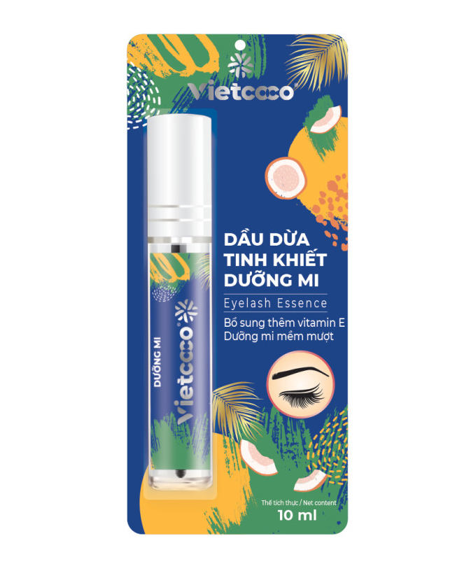 Dầu dừa nguyên chất dưỡng mi Vietcoco - Chai 10ml