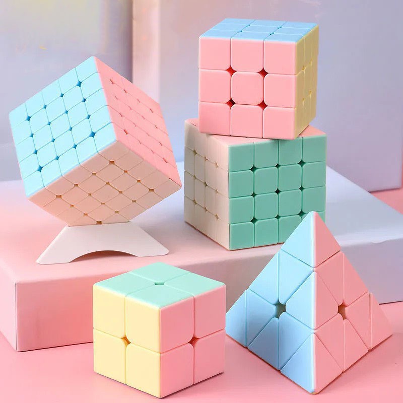 Bộ sưu tập rubik moyu meilong marcaron 2x2 3x3 4x4 5x5 pyraminx cực đẹp
