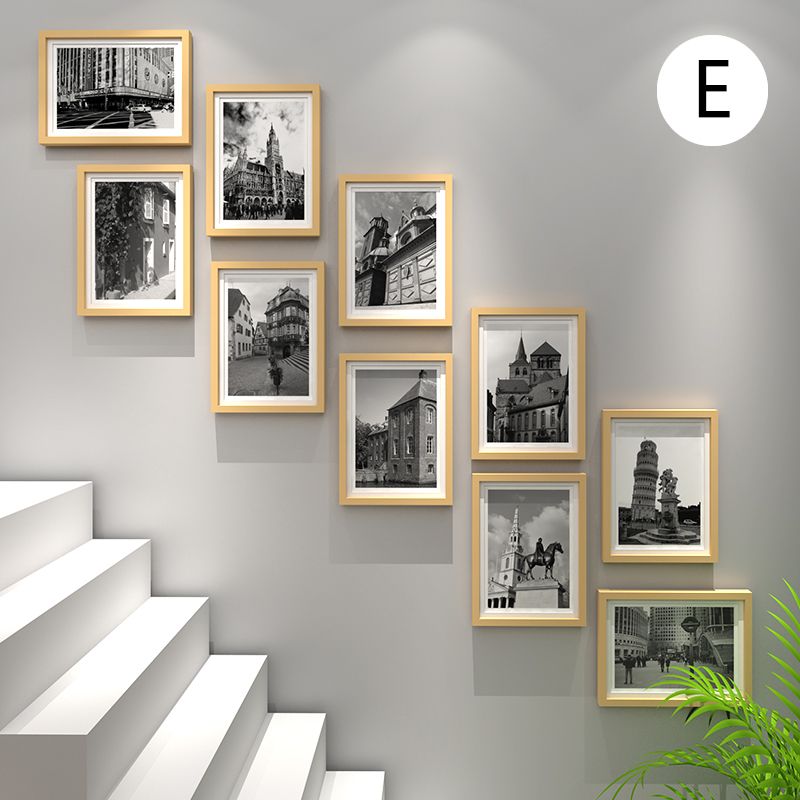 BỘ 10 KHUNG TREO TƯỜNG , CẦU THANG HIỆN ĐẠI - SIZE 15x21 CM - MẶT KÍNH 2MM - MIỄN PHÍ RỬA ẢNH