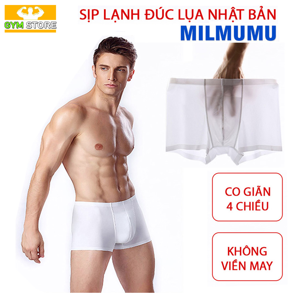 Sịp nam dáng boxer - quần lót nam chuyên cho người tập gym - thương hiệu milmumu nhật bản