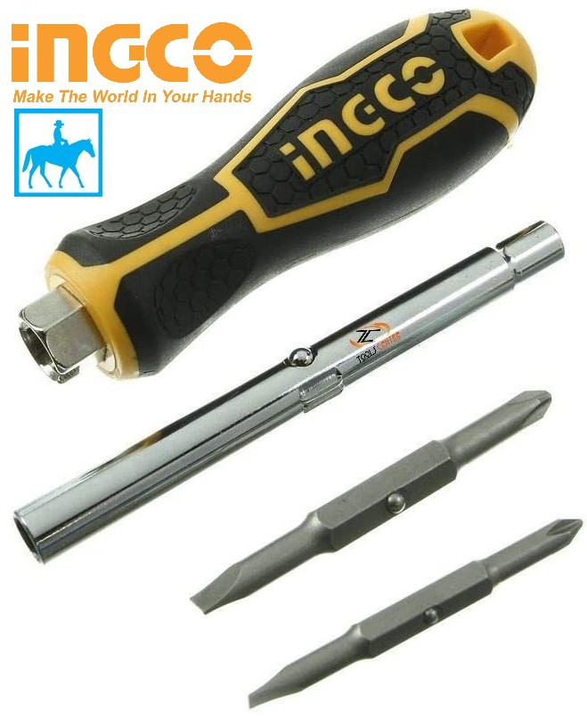 Tua vít 6 đầu đa năng 6 in 1 screwdriver set INGCO TOTAL AKISD0608