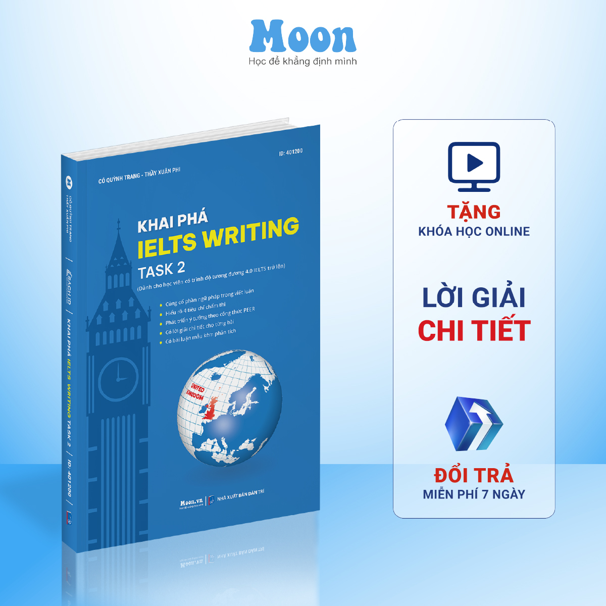 Sách id khai phá ielts writing task2 - luyện thi ielts moonbook