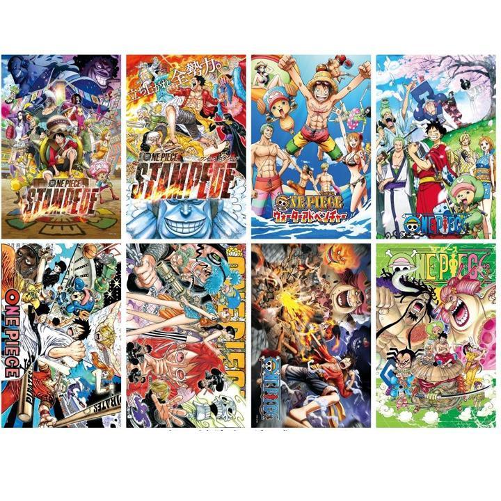 Poster One Piece STAMPEDE Đảo Hải Tặc 8 tấm A3 tranh treo album ...