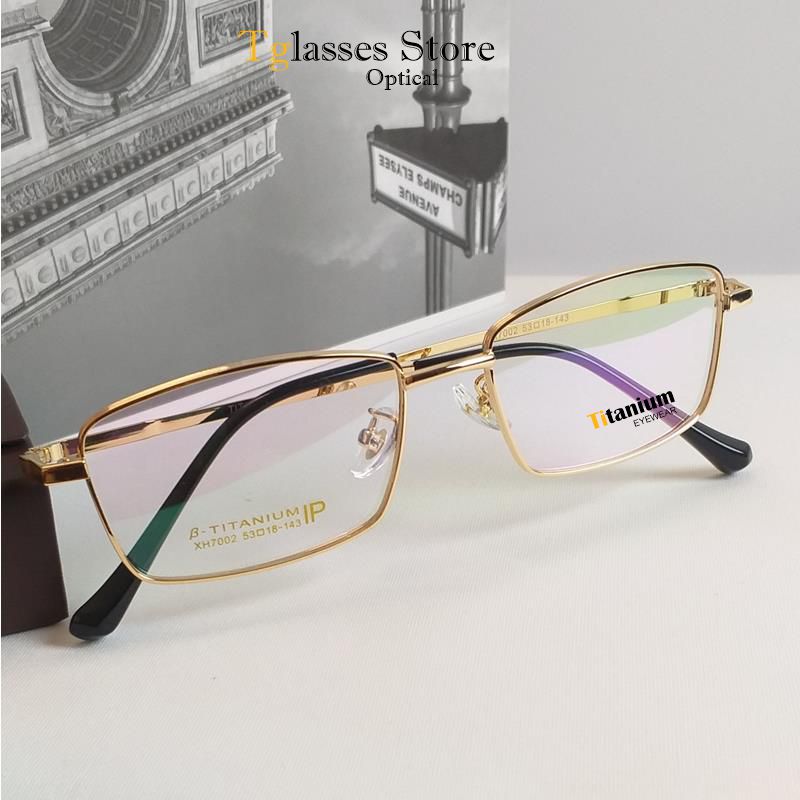 Gọng kính nam, nữ B Titanium X002 cận thị , kính đọc sách viễn thị Khung Titanum - ống kính ( UVBlue Lens ) – Japan design
