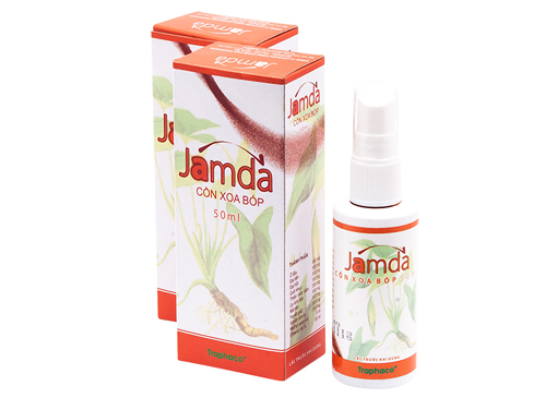 Cồn xoa bóp jamda 50ml - giảm đau, hỗ trợ xương khớp, tê bì chân tay, bầm tím