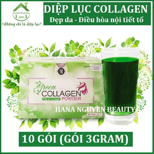 Diệp lục collagen green collagen power hàng chính hãng