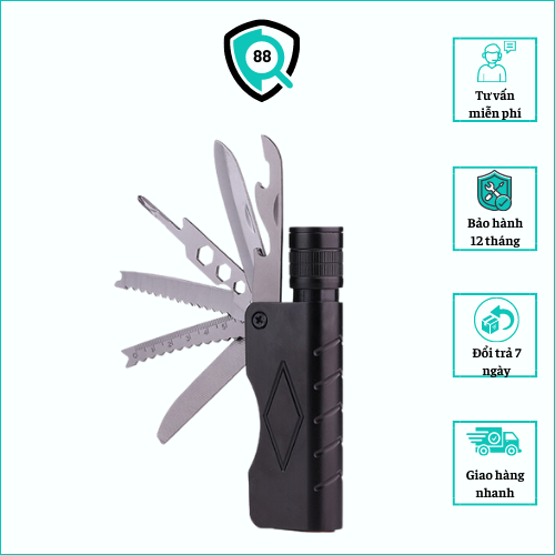 Đèn pin mini siêu sáng kiêm bộ dụng cụ đa năng ym-x9