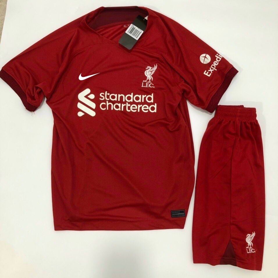 Áo Quần Bóng Đá - Áo quần Đá Banh -CLB Liverpool-vải Polyester thái cao cấp