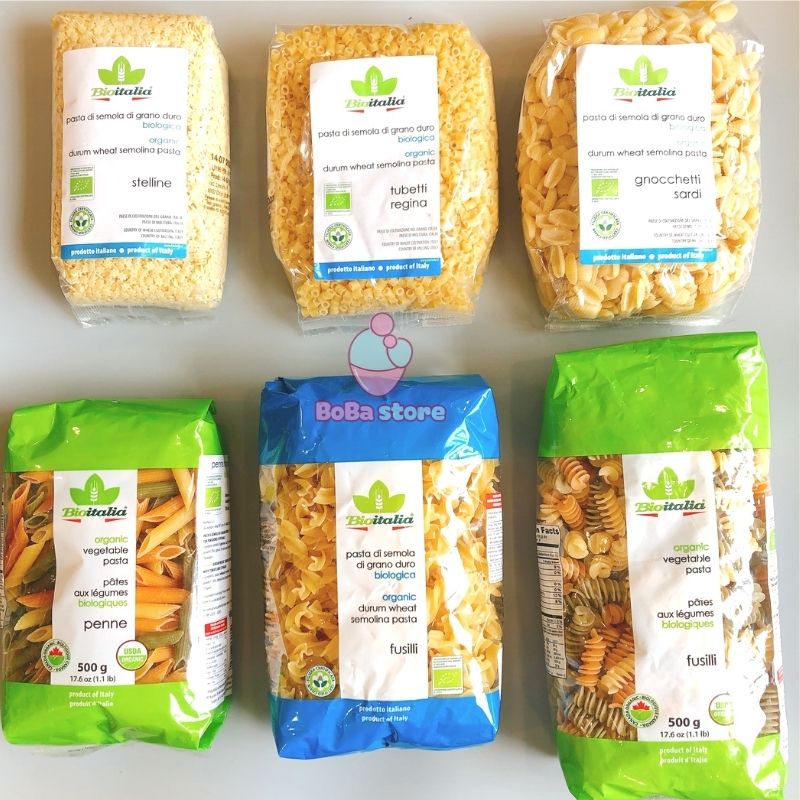 Nui hữu cơ - Nui rau củ hữu cơ BioItalia các loại - phù hợp cho bé ăn dặm