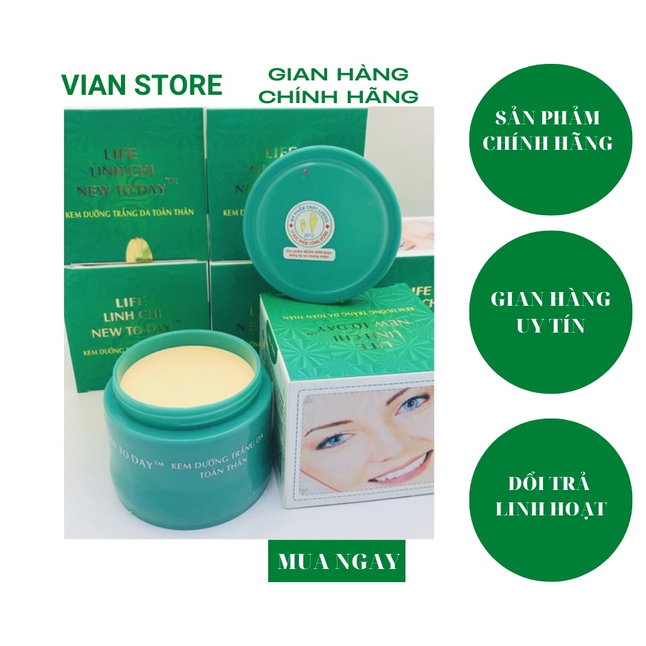 Kem dưỡng trắng da toàn thân ốc sên Linh Chi New Today 90g