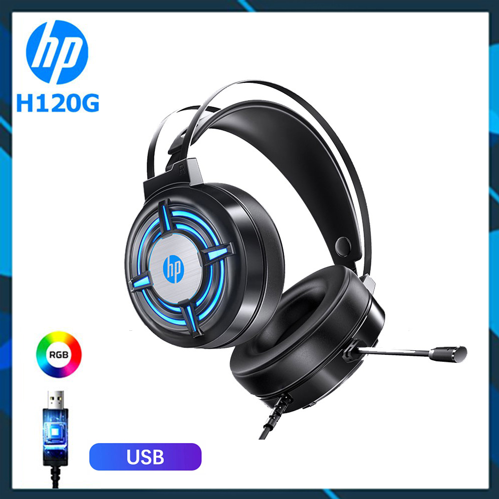 Tai nghe Headset HP H120G chuyên Game cao cấp, Jack USB 7.1, Tích hợp mic đa hướng - Sử dụng cho máy vi tính, laptop
