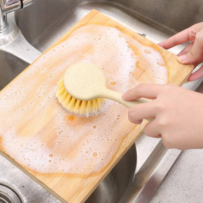 (Hàng Tốt) CÂY CỌ CHÀ RỬA NỒI NIÊU XOONG CHẢO LÚA MẠCH - CỌ RỬA CHÉN BÁT TẠO BỌT NHÀ BẾP CÁN DÀI ĐA NĂNG