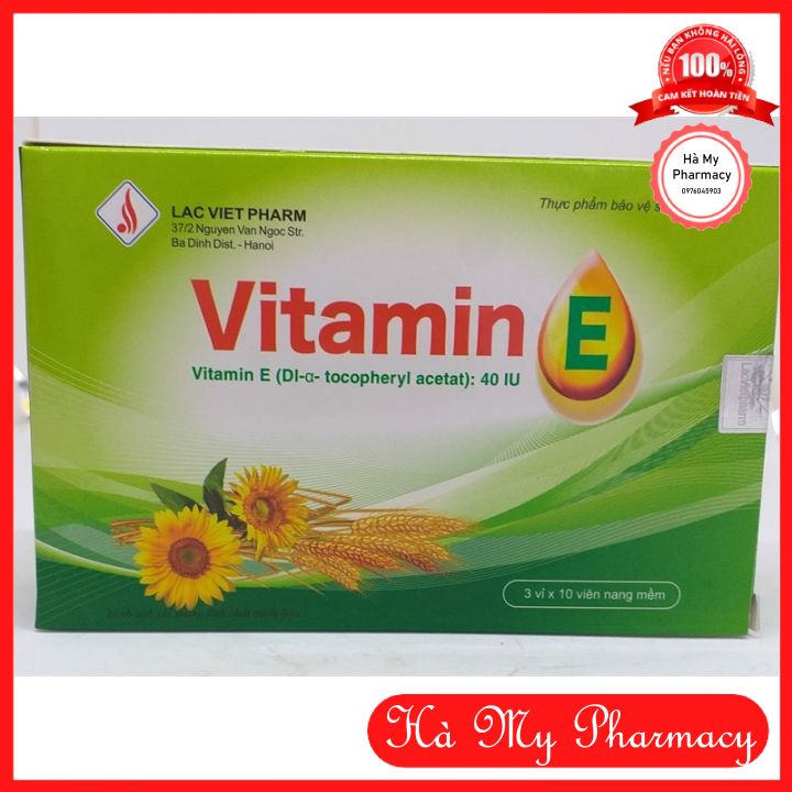 Vitamin e lạc việt pharm - giúp hỗ trợ đẹp da, sáng mịn