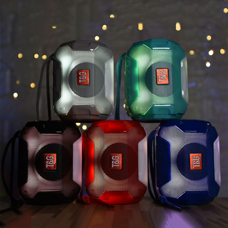 Loa bluetooth TG162, loa cầm tay mini, đèn led nhiều màu, chống bụi chống nước, âm thanh chất lượng cao, thời gian chờ lâu