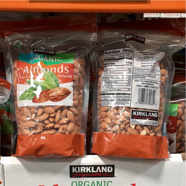 Hạnh nhân hữu cơ Kirkland
