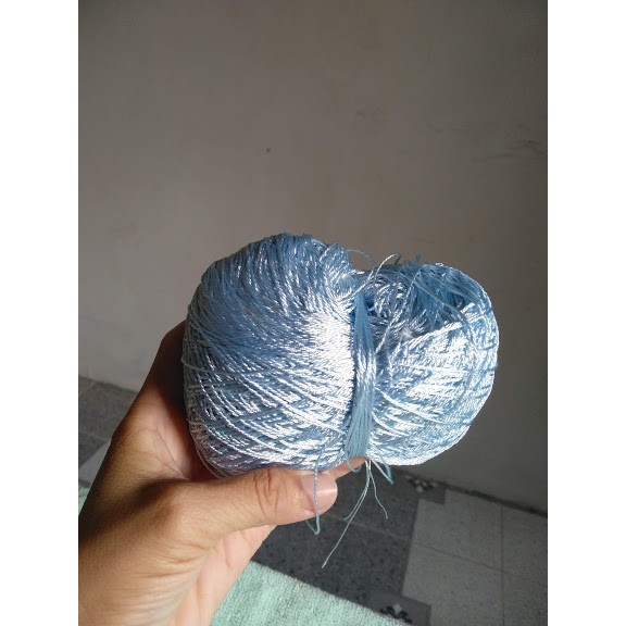 Sợi rayon màu xanh lam 1mm