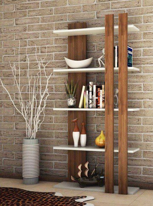 Kệ đa năng 5 tầng để sàn phong cách tối giản bằng gỗ công nghiệp - HOME DECOR
