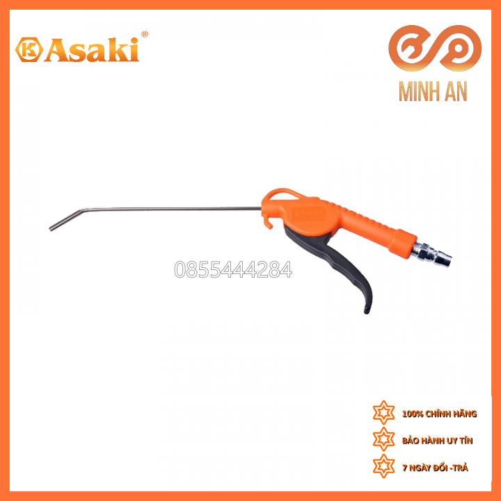 250mm xịt hơi mỏ cong asaki ak-1012