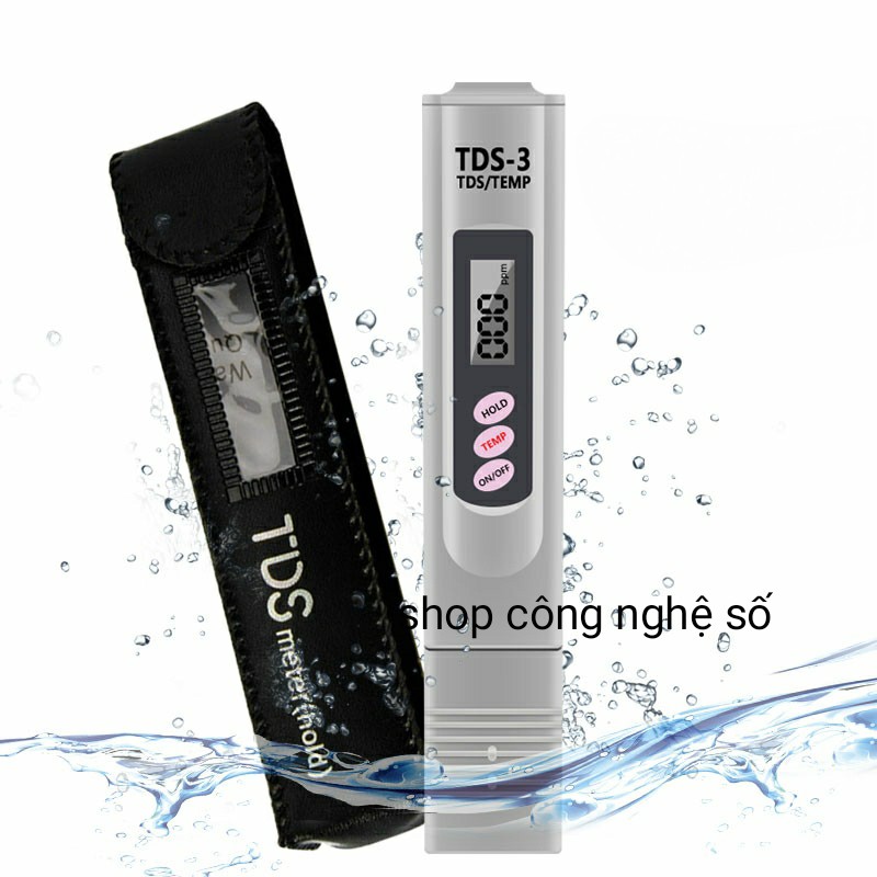 Bút thử nước sạch TDS -3 bút đo độ cứng ( kim loại) của nước kiểm tra độ cứng TDS 3