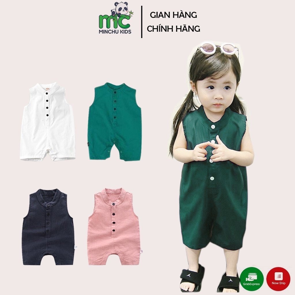 Bộ Đũi Liền Thân Cho Bé Từ 7 đến 18kg MinChu Kids