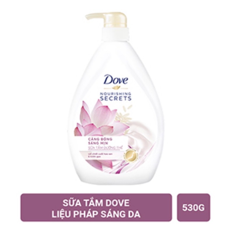 Sữa tắm dưỡng thể Dove Căng bóng sáng mịn 530g