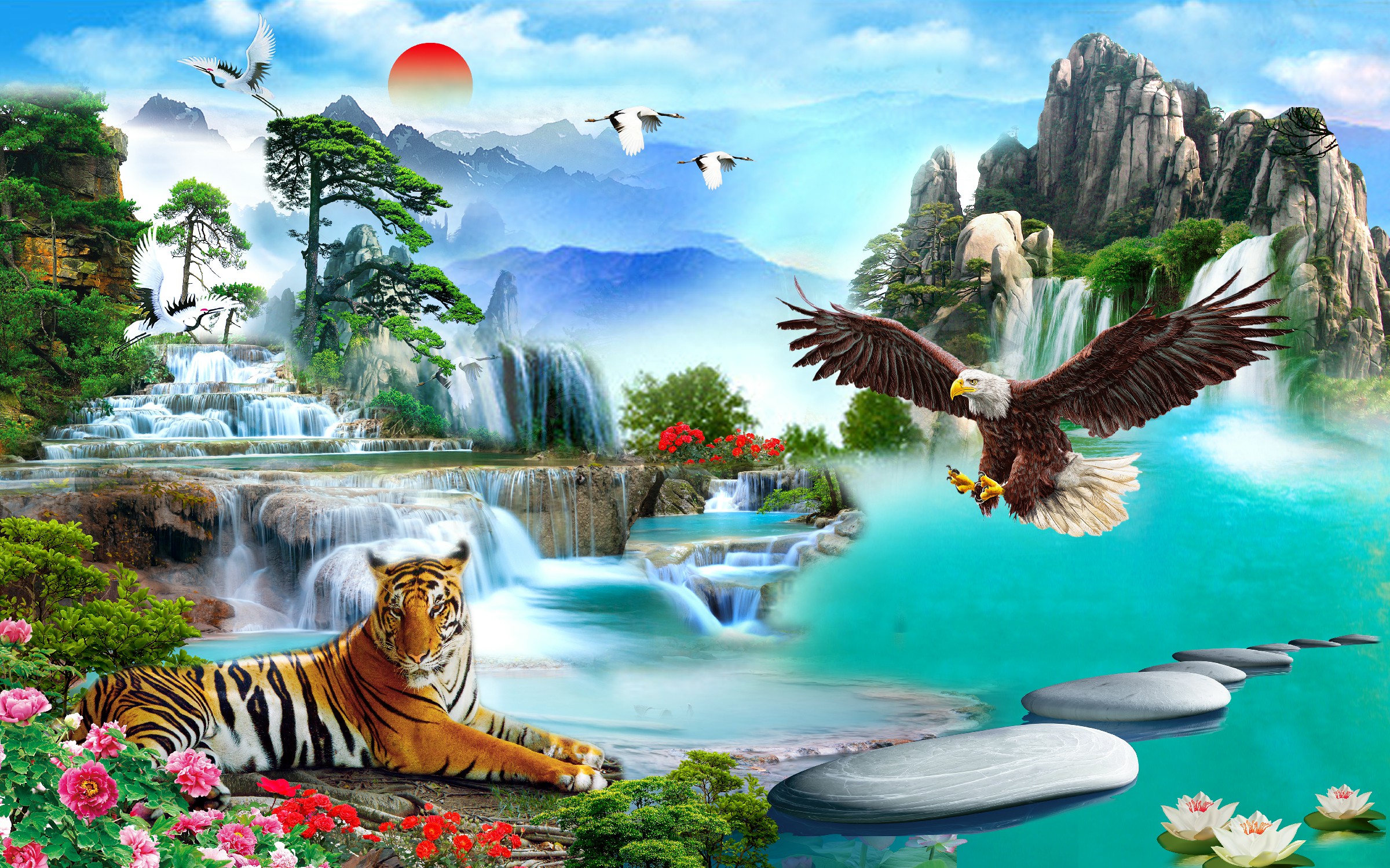 Tranh dán tường, Tranh ĐẠI BÀNG  biểu tượng cho sức mạnh