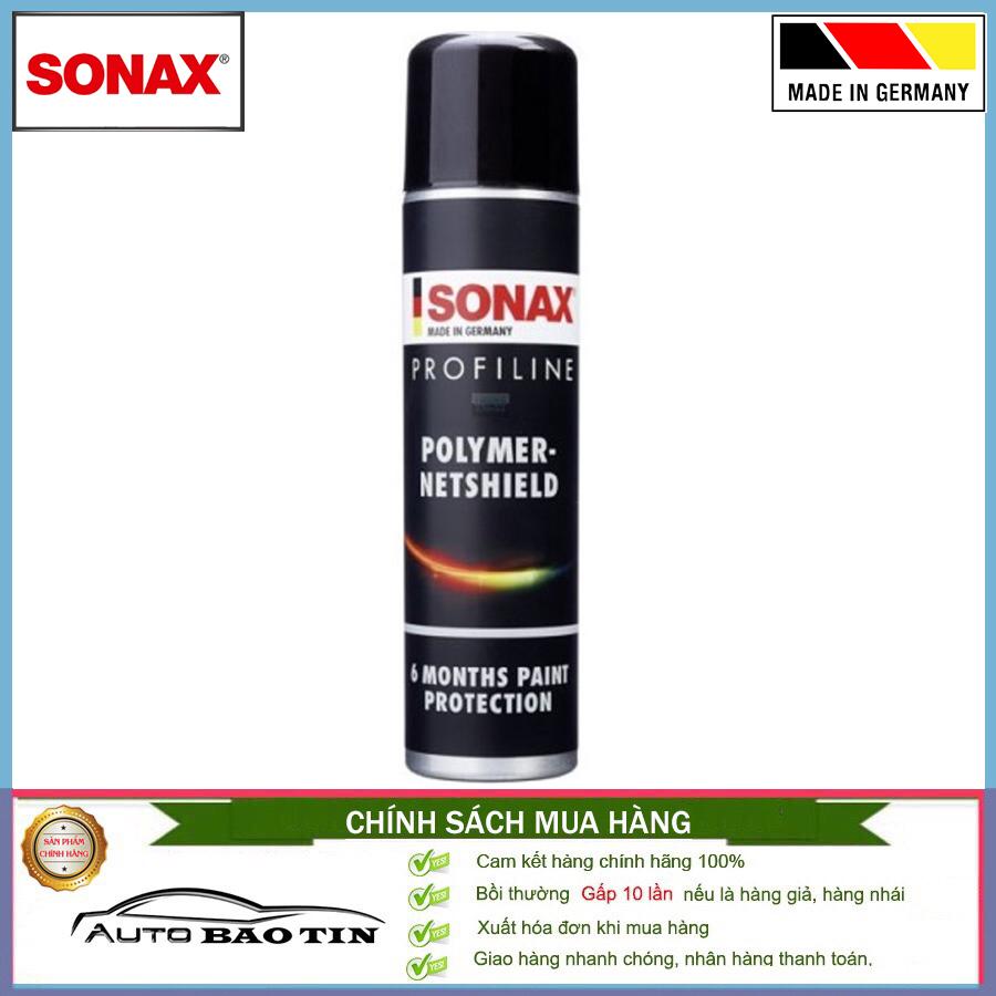Phủ bóng bề mặt sơn, hiệu ứng lá sen chống bám nước sonax polymer netshield 340ml