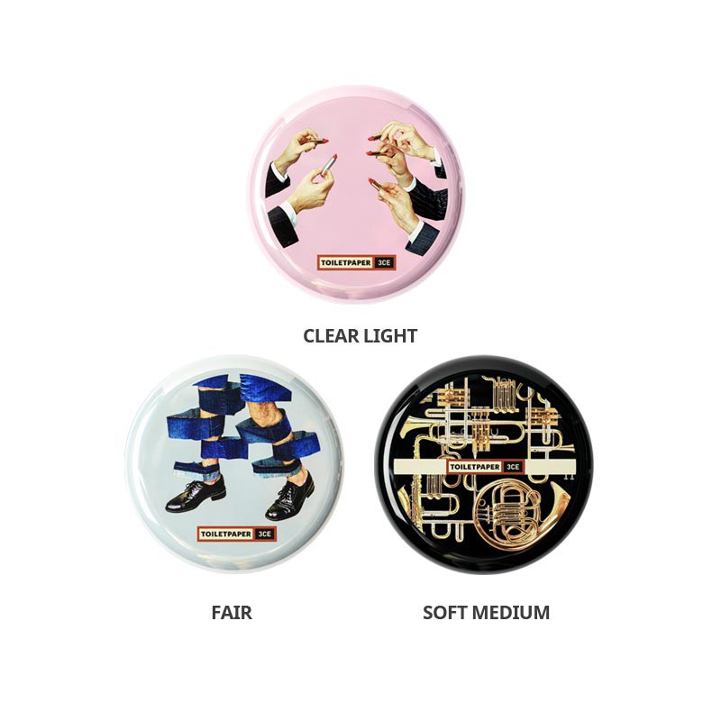[3ce x toiletpaper) phấn phủ nén kiềm dầu 3ce makeup fix 9g