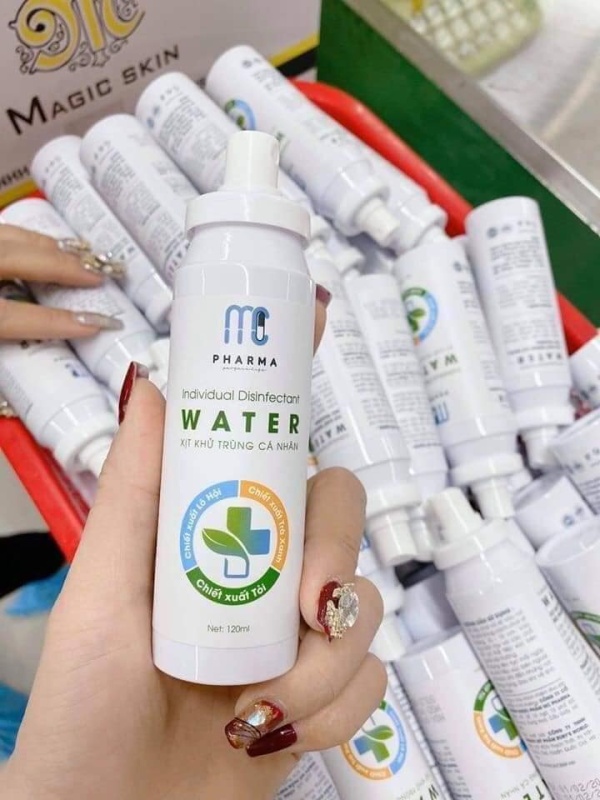 [SỈ] - 10 CHAI Xịt kháng khuẩn cá nhân MC Pharma 120ml - Dung Dịch Sát Trùng dạng xịt Kháng Khuẩn phòng chống Virus Corona, nước rửa tay khô