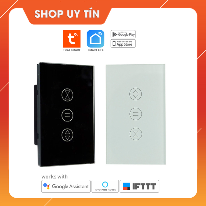 Công tắc thông minh wifi điều khiển cửa cuốn rèm cửa từ xa Tuya BH 12 tháng