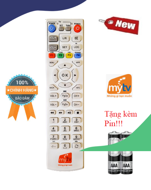 Điều khiển đầu thu MyTV đầu thu Huawei- Hàng chính hãng 100% Tặng kèm Pin!!!