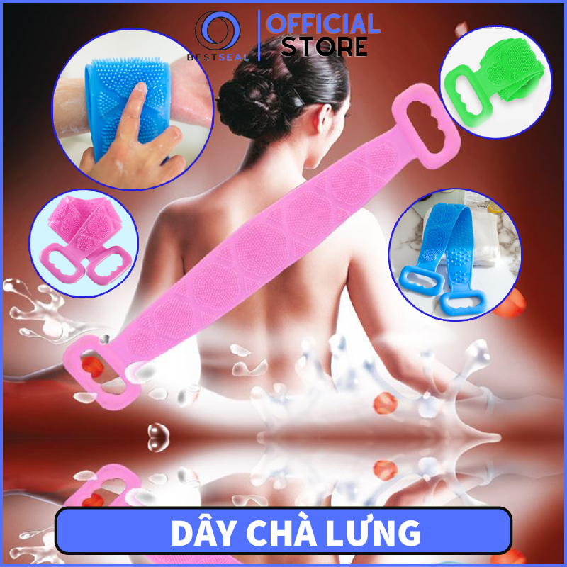 Dây chà lưng - đai chà lưng 2 mặt gai silicon tẩy tế bào chết