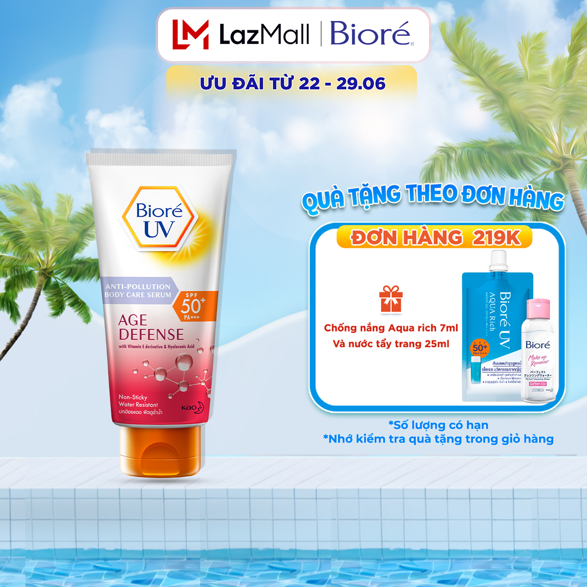 Serum Chống Nắng Dưỡng Thể Kháng Bụi - Dưỡng Ẩm Vượt Trội Biore 150ml ( Bao bì thay đổi từng đợt nhập )