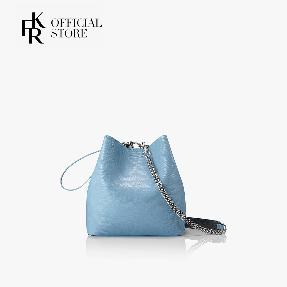 [CHÍNH HÃNG] Túi xách nữ Hàn Quốc Find Kapoor PINGO BAG 20 LIZARD CHAIN SET FBPG20ZCASB - màu xanh